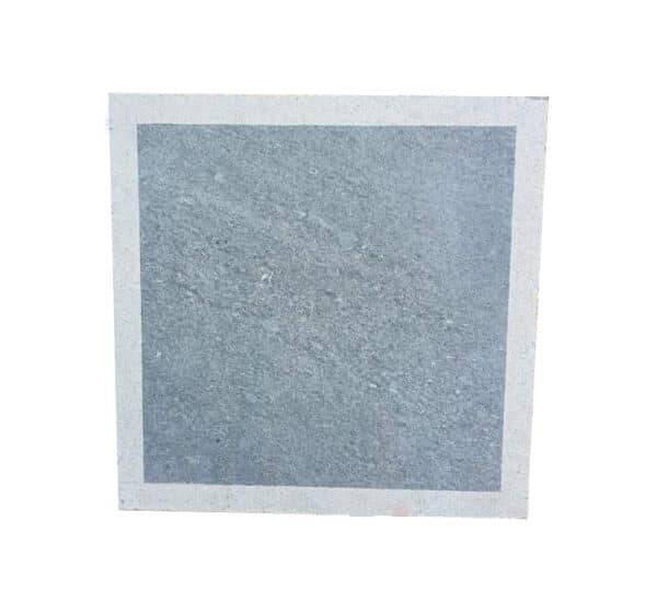 Đá xanh rêu mài thô cà viền 40x40x2