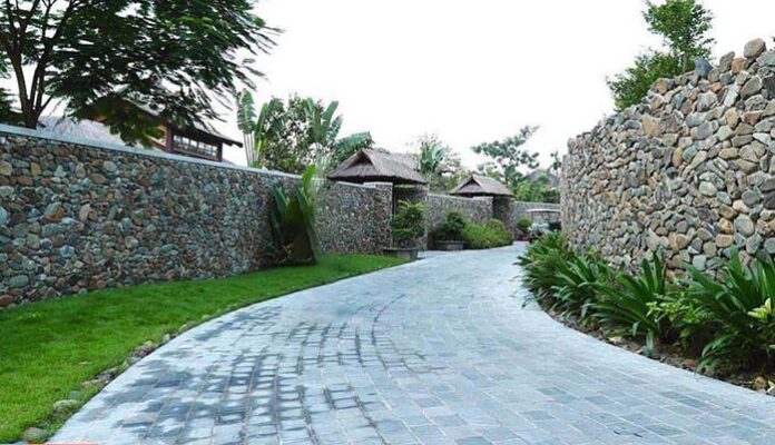 Đá xanh Thanh Hóa lát lối đi
